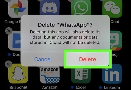 如何解除安裝WhatsApp？