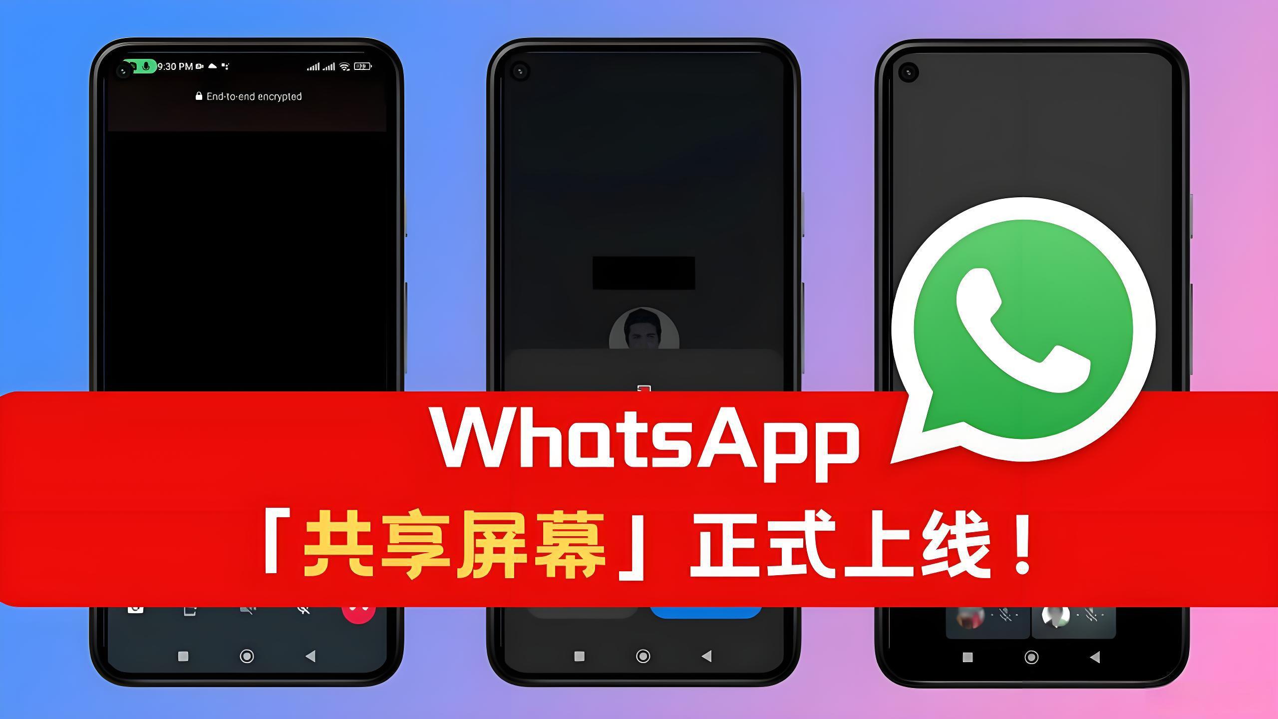 WhatsApp支援螢幕共享嗎?