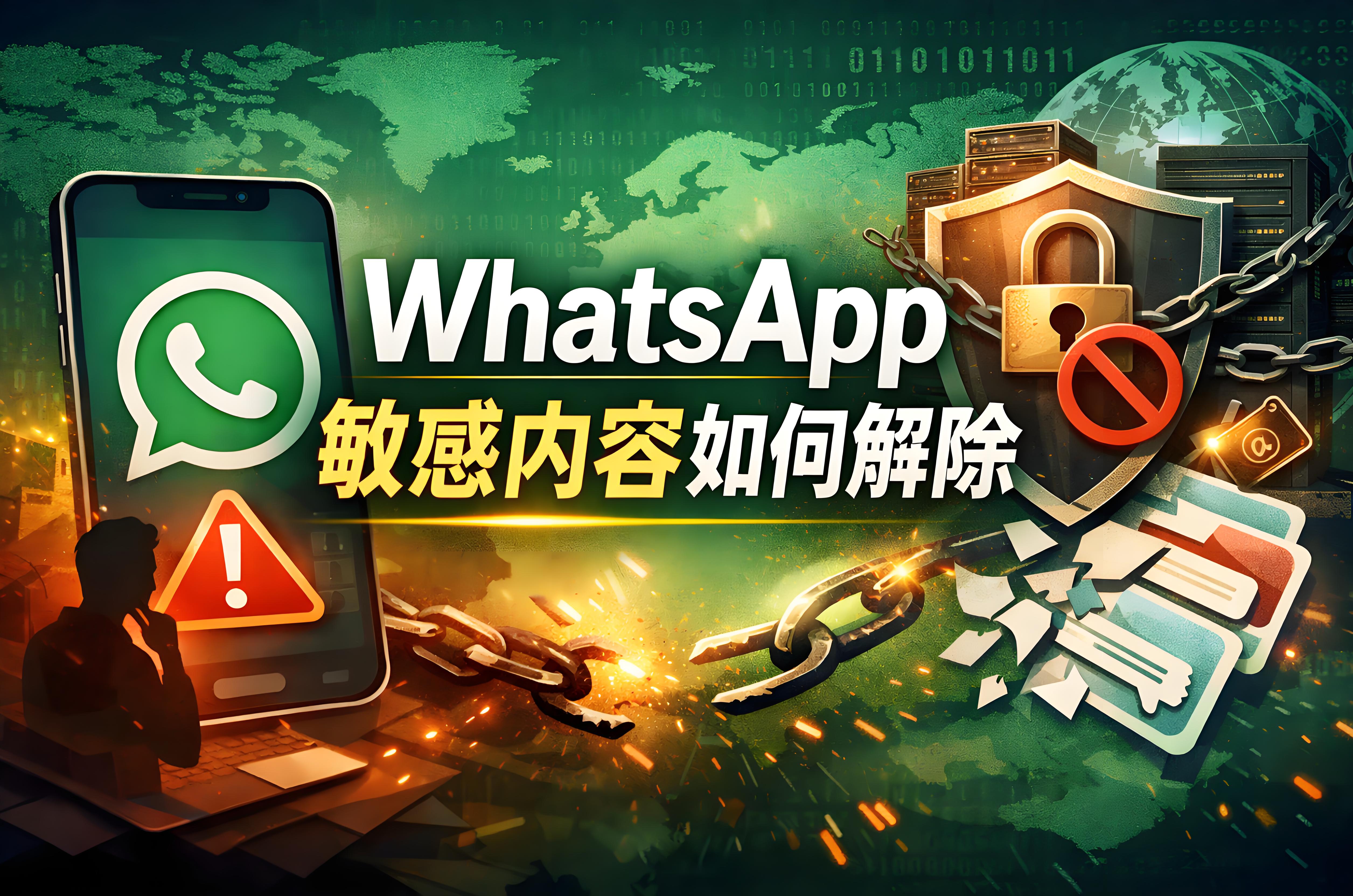 WhatsApp解除敏感內容有哪些技巧？